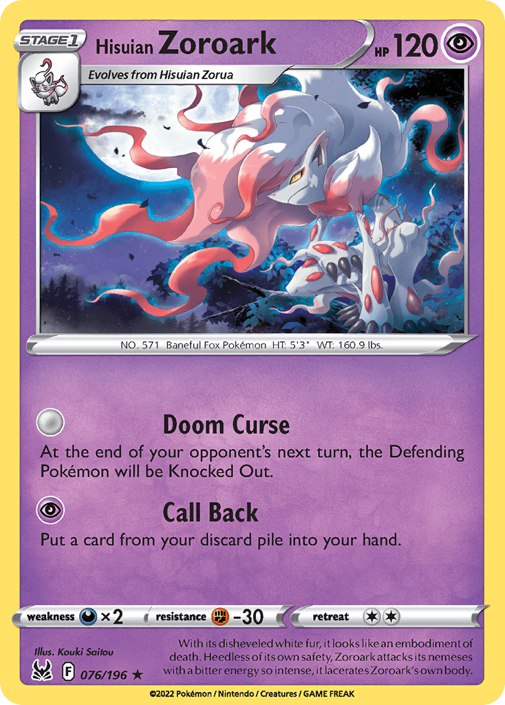 Hisuian Zoroark: Lost Origin