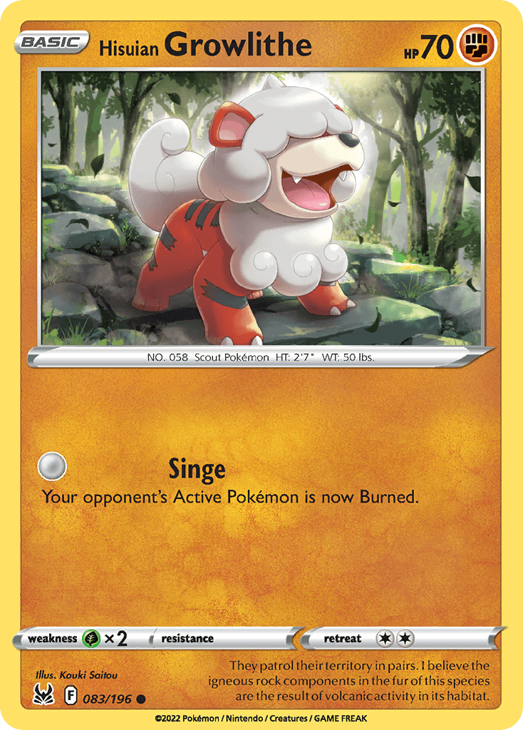 Hisuian Growlithe: Lost Origin
