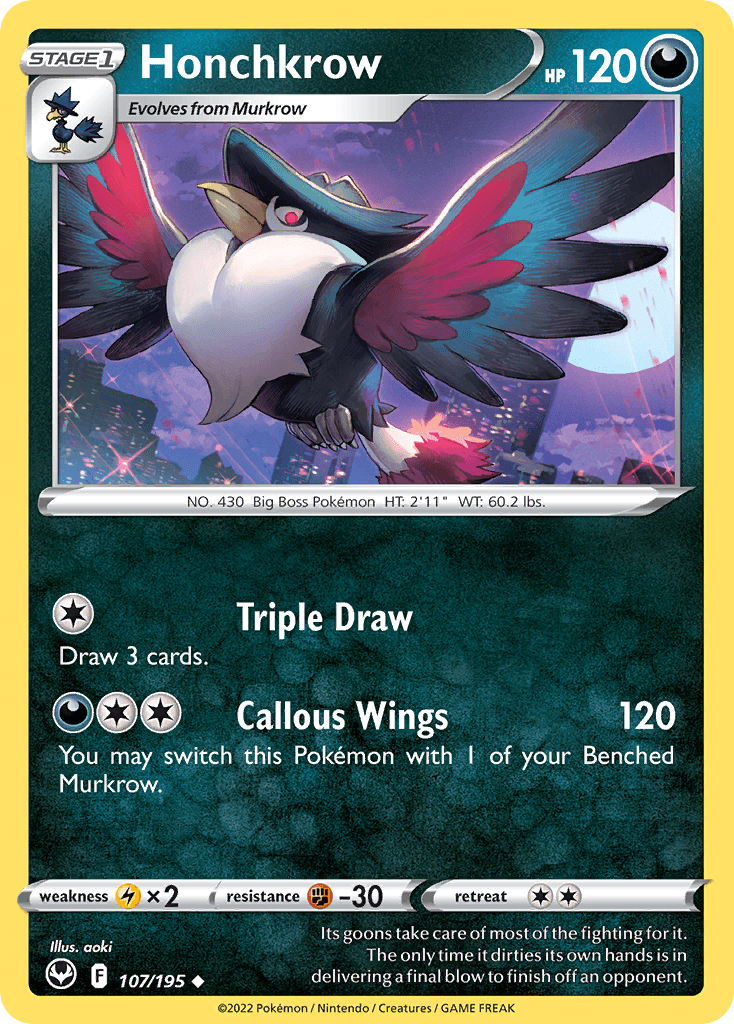 Honchkrow: Silver Tempest