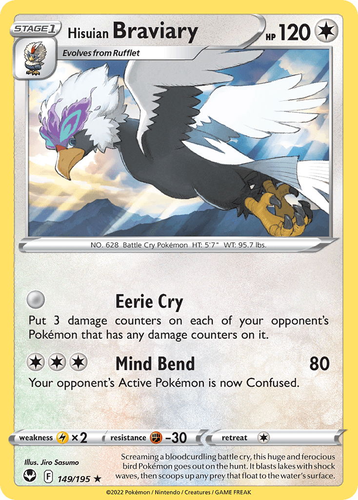 Hisuian Braviary: Silver Tempest