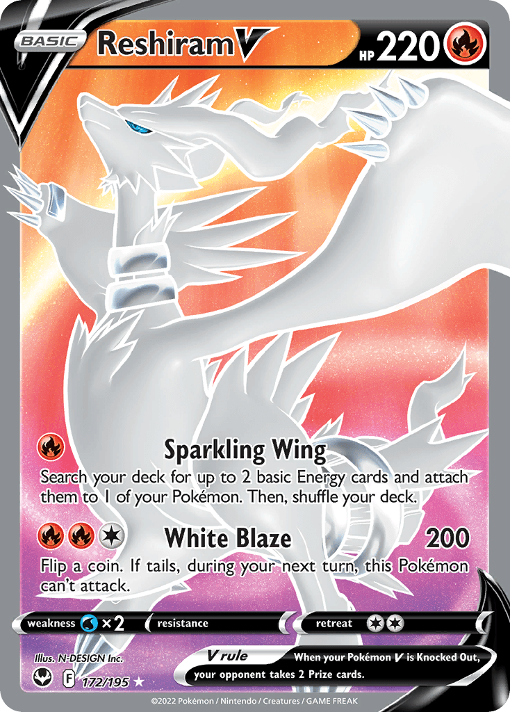 Reshiram V: Silver Tempest