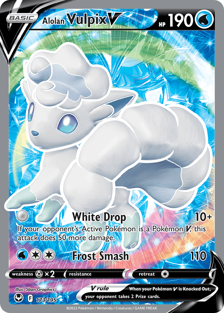Alolan Vulpix V: Silver Tempest