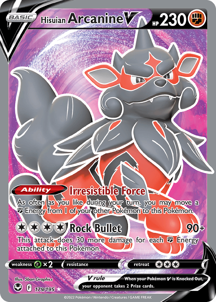 Hisuian Arcanine V: Silver Tempest