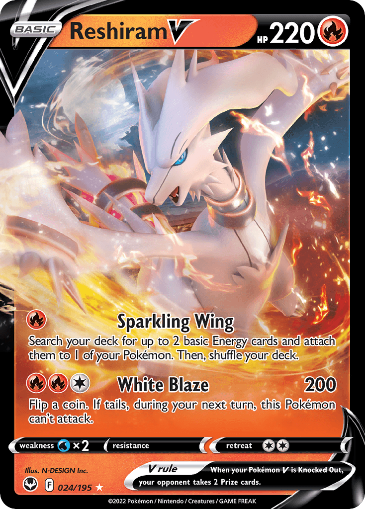 Reshiram V: Silver Tempest