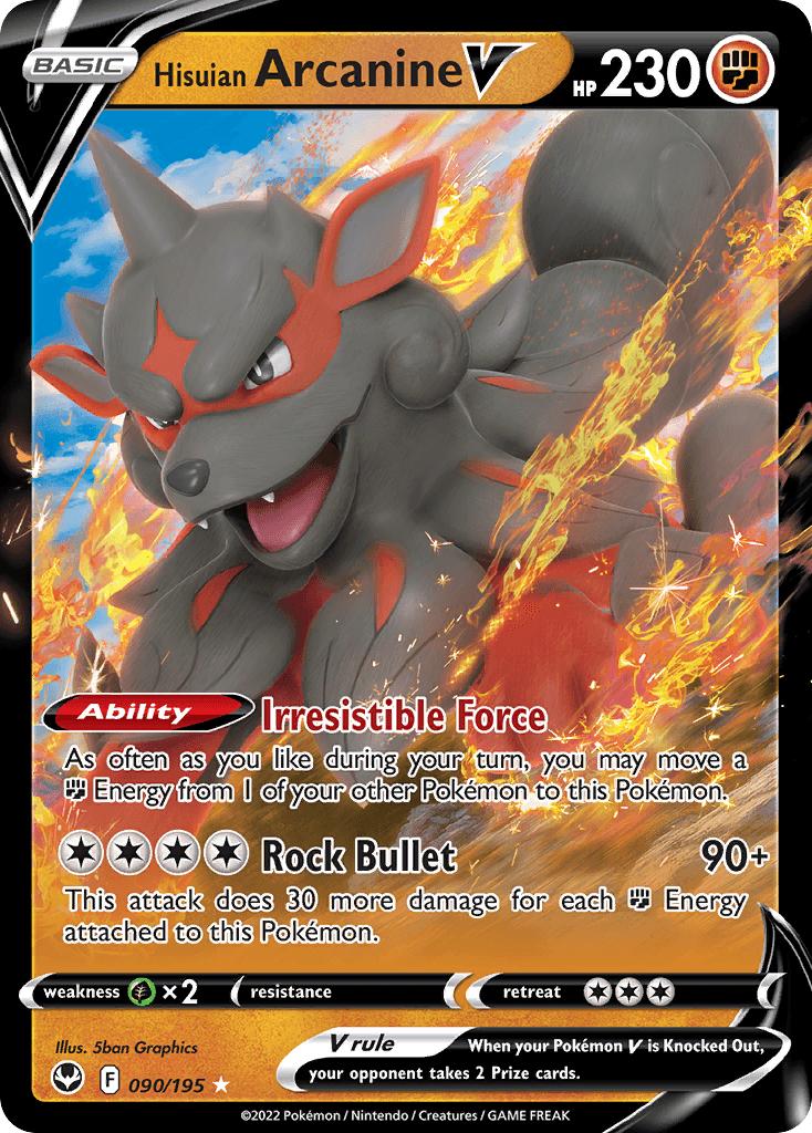 Hisuian Arcanine V: Silver Tempest