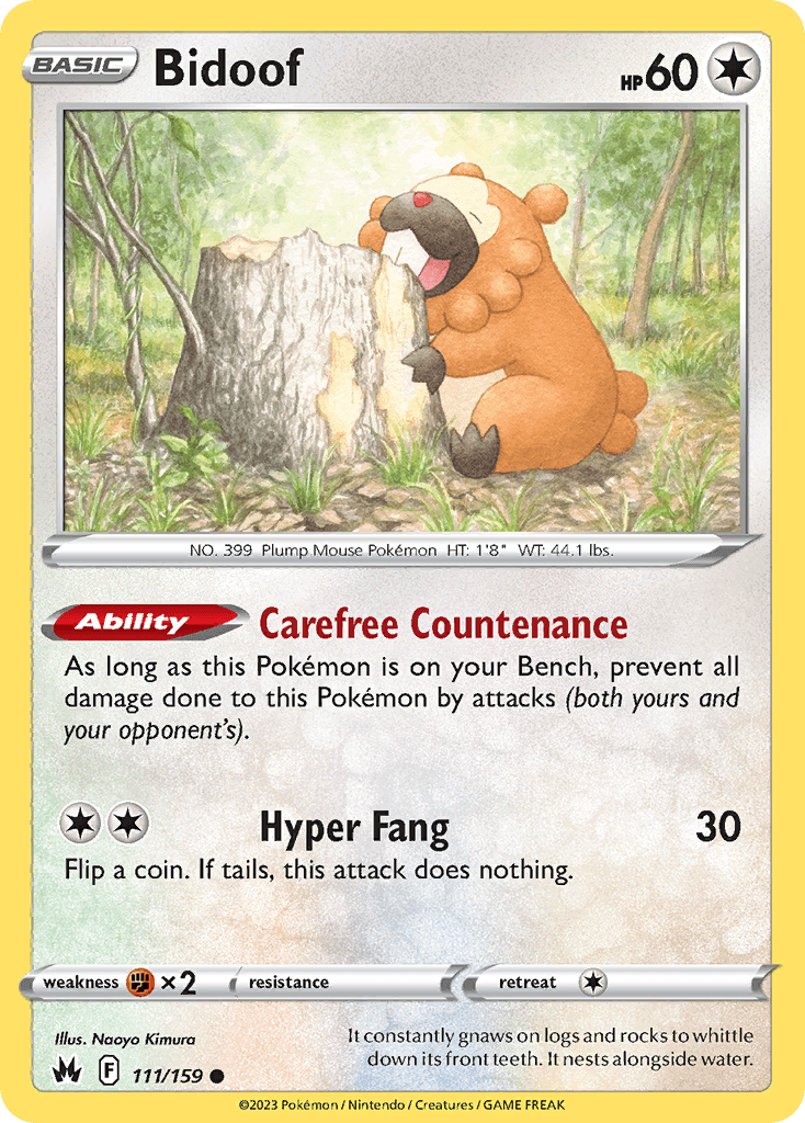 Bidoof: Crown Zenith