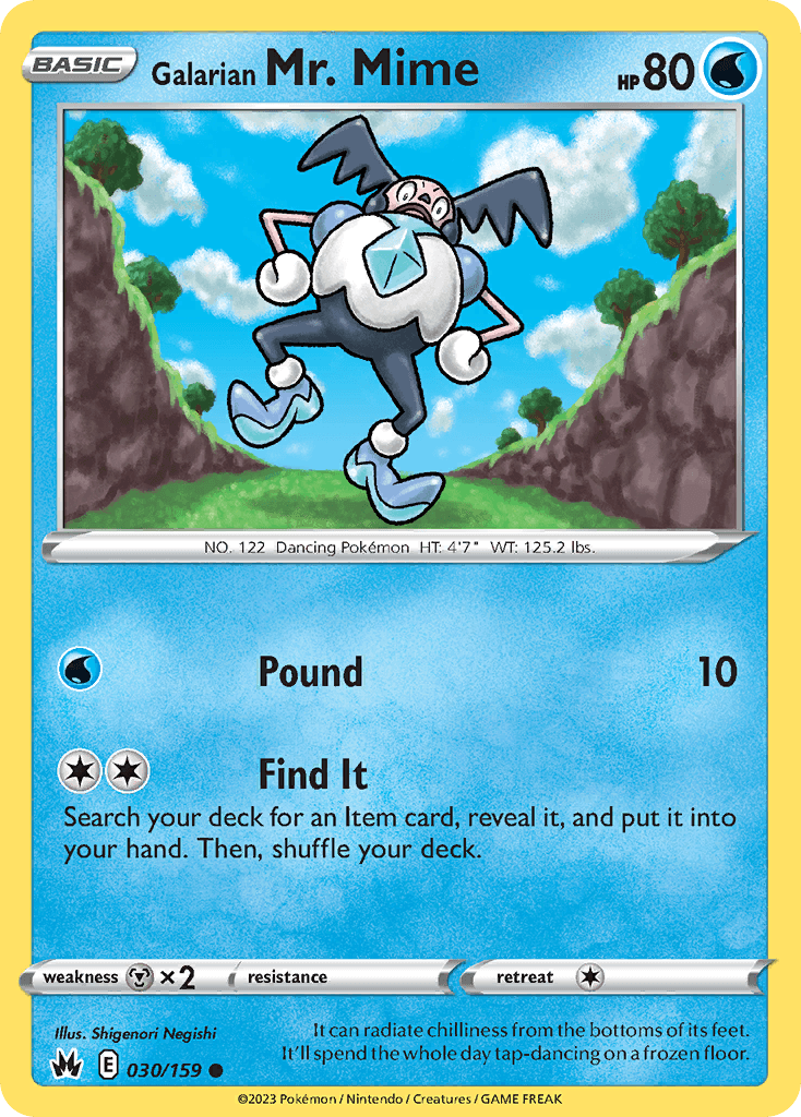 Galarian Mr. Mime: Crown Zenith