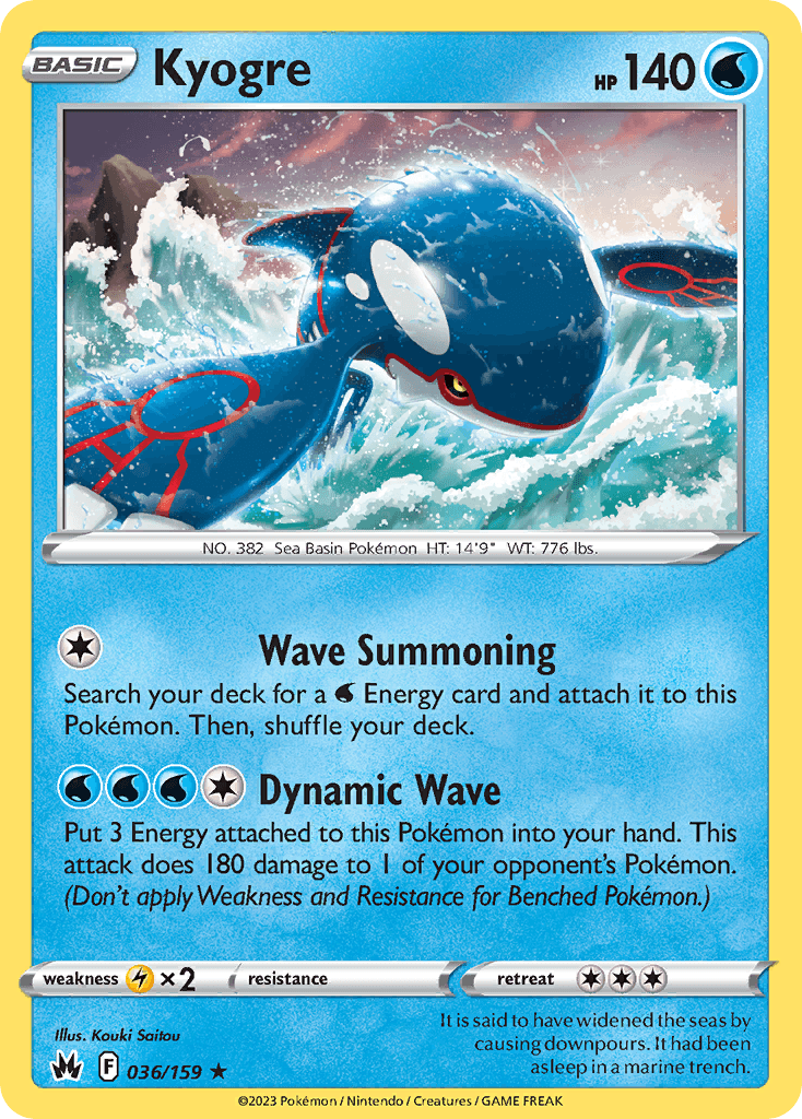 Kyogre: Crown Zenith