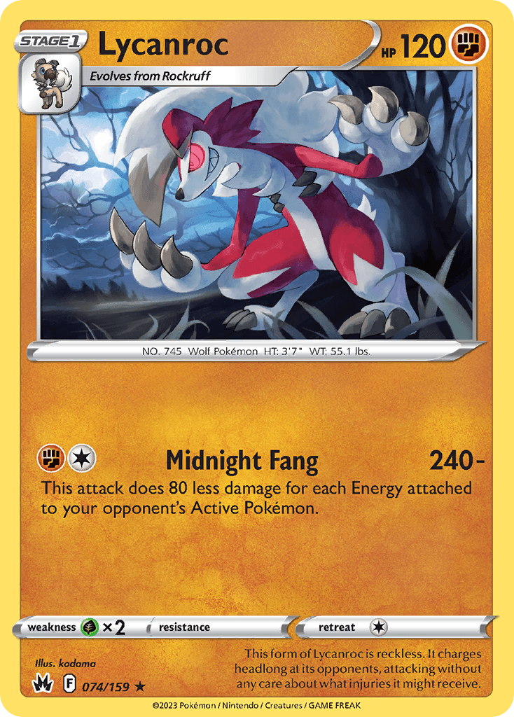 Lycanroc: Crown Zenith