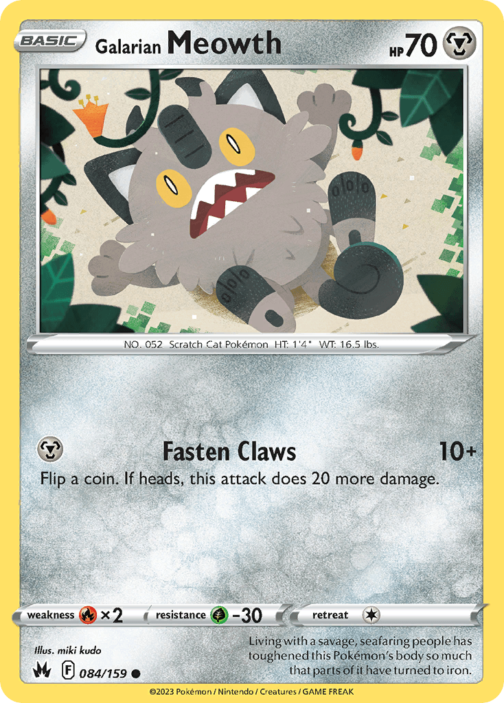 Galarian Meowth: Crown Zenith