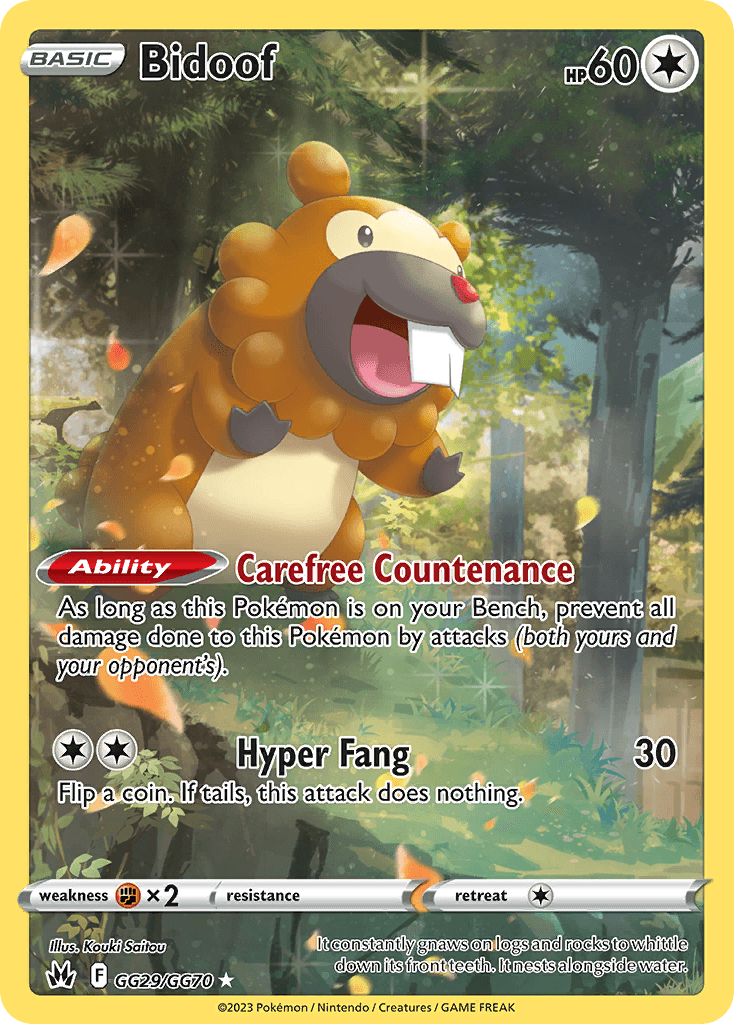 Bidoof: Crown Zenith Galarian Gallery