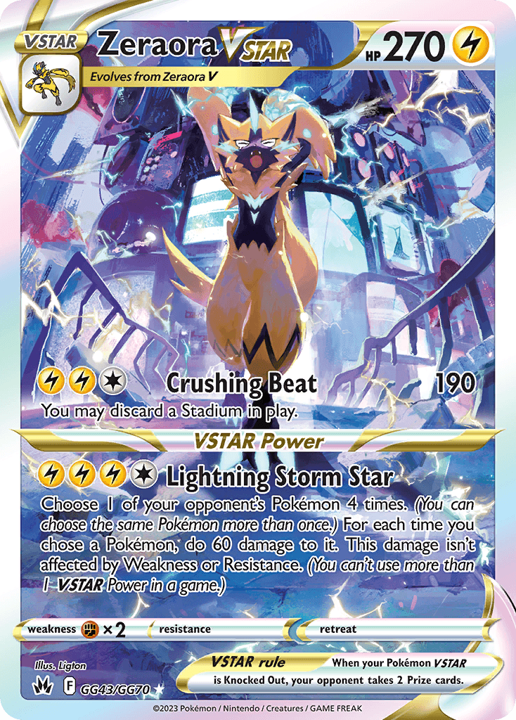 Zeraora VSTAR: Crown Zenith Galarian Gallery
