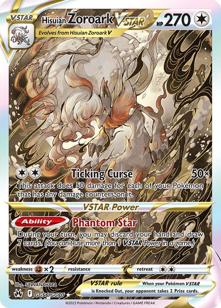 Hisuian Zoroark VSTAR: Crown Zenith Galarian Gallery