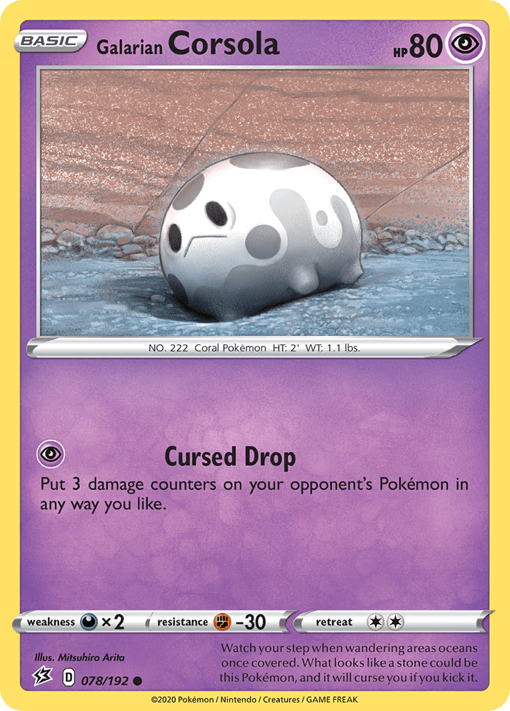 Galarian Corsola: Rebel Clash