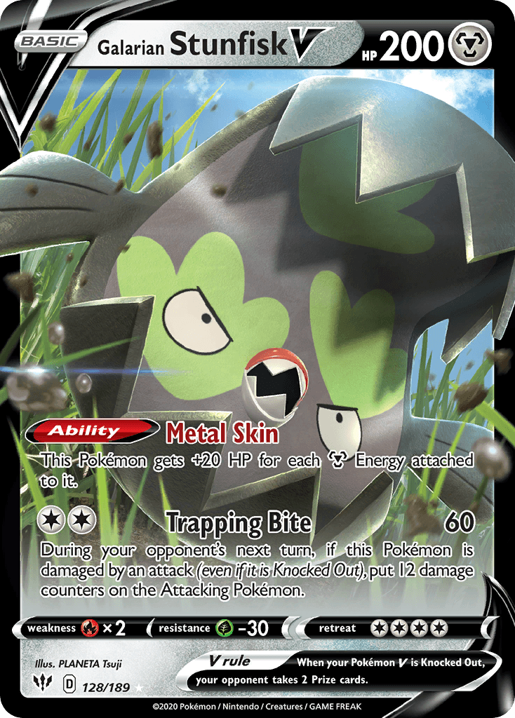 Galarian Stunfisk V: Darkness Ablaze