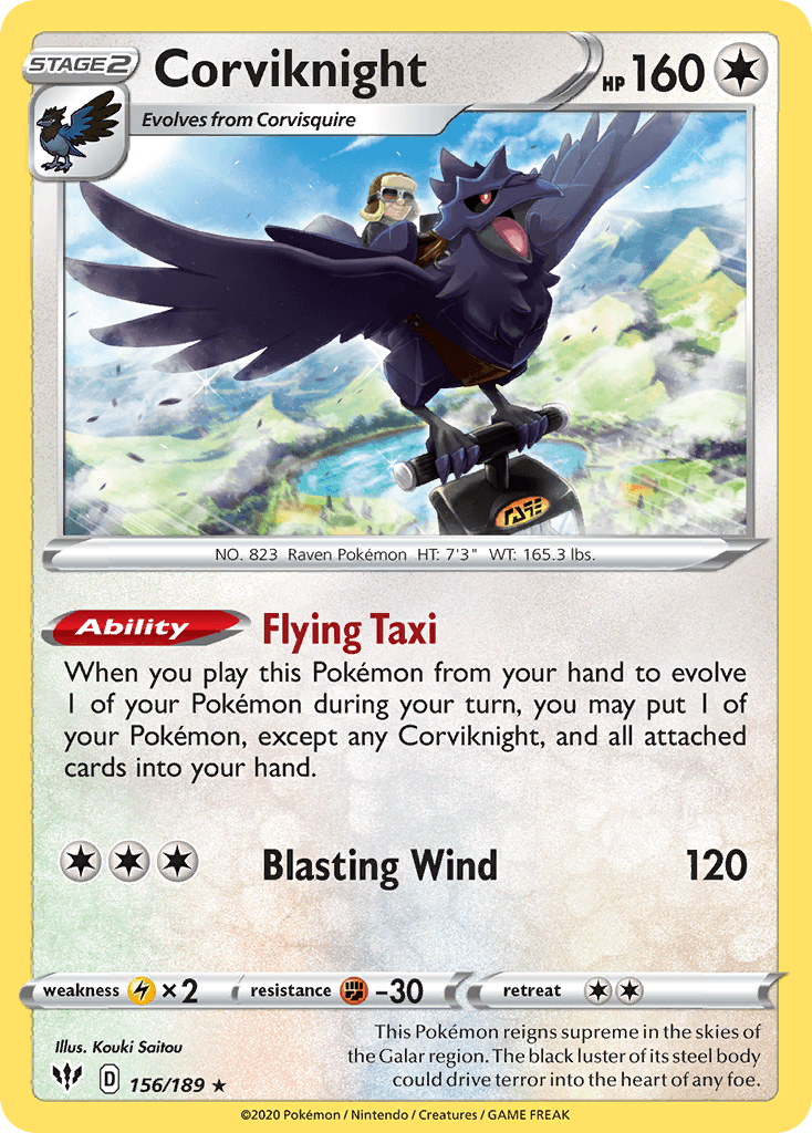 Corviknight: Darkness Ablaze