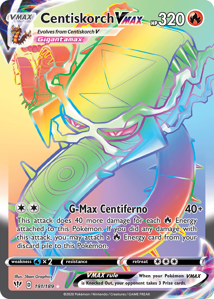 Centiskorch VMAX: Darkness Ablaze