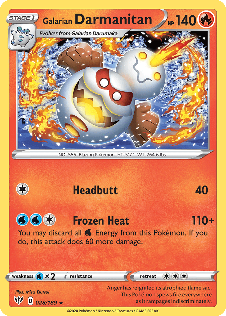 Galarian Darmanitan: Darkness Ablaze