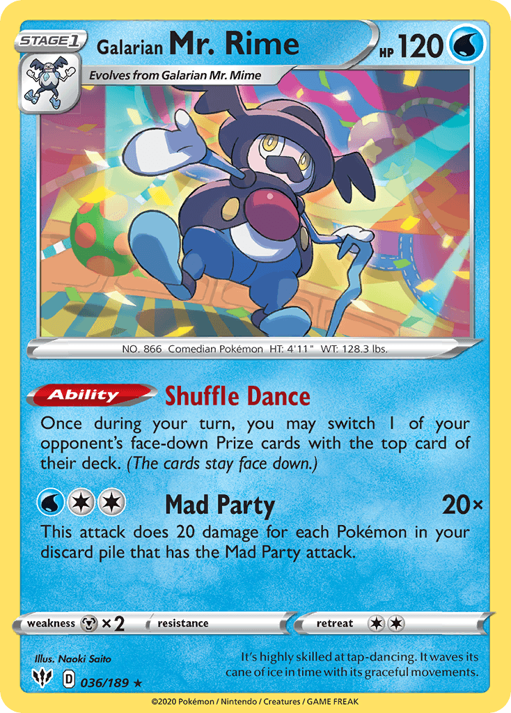 Galarian Mr. Rime: Darkness Ablaze