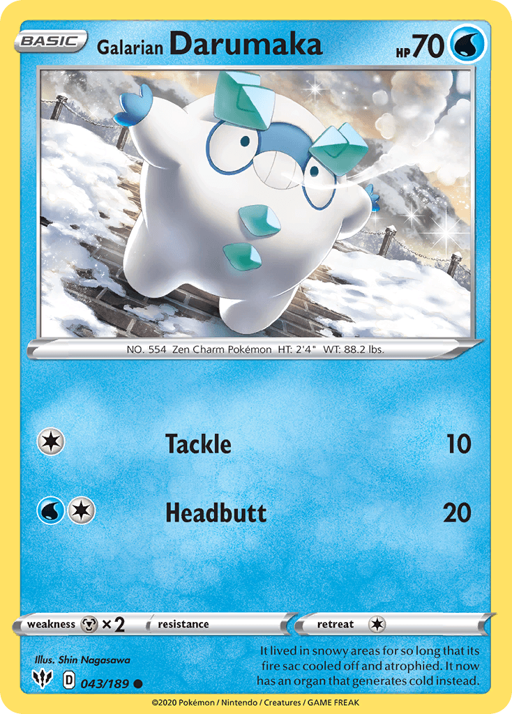 Galarian Darumaka: Darkness Ablaze