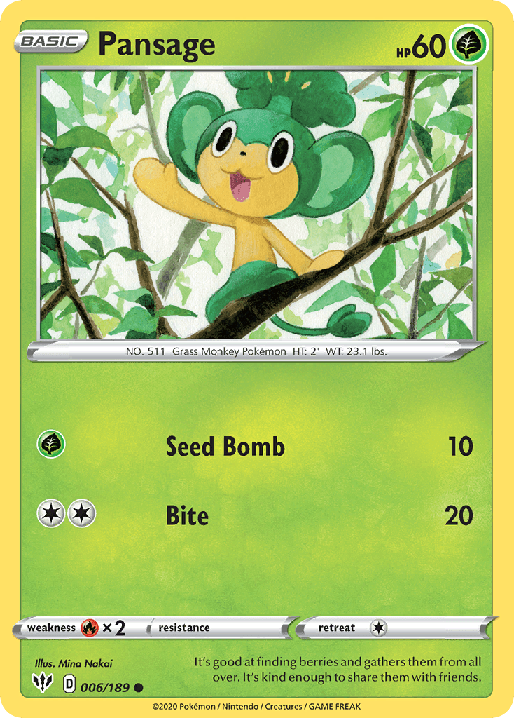 Pansage: Darkness Ablaze