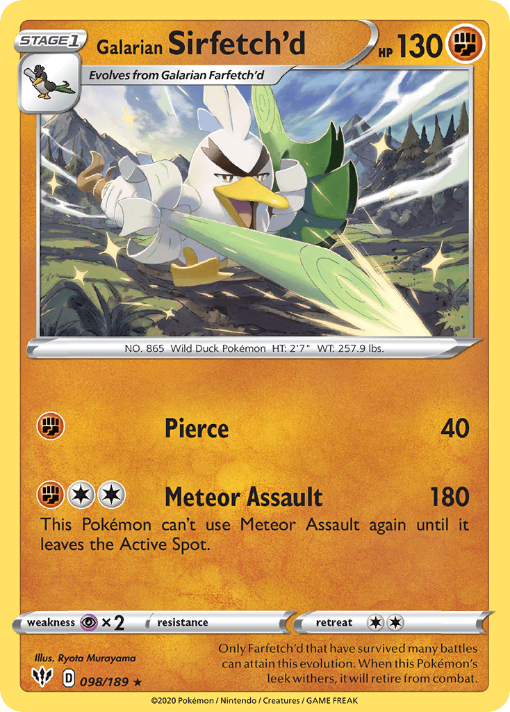 Galarian Sirfetch'd: Darkness Ablaze