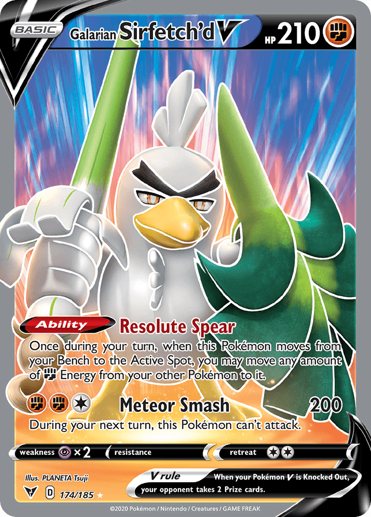 Galarian Sirfetch'd V: Vivid Voltage