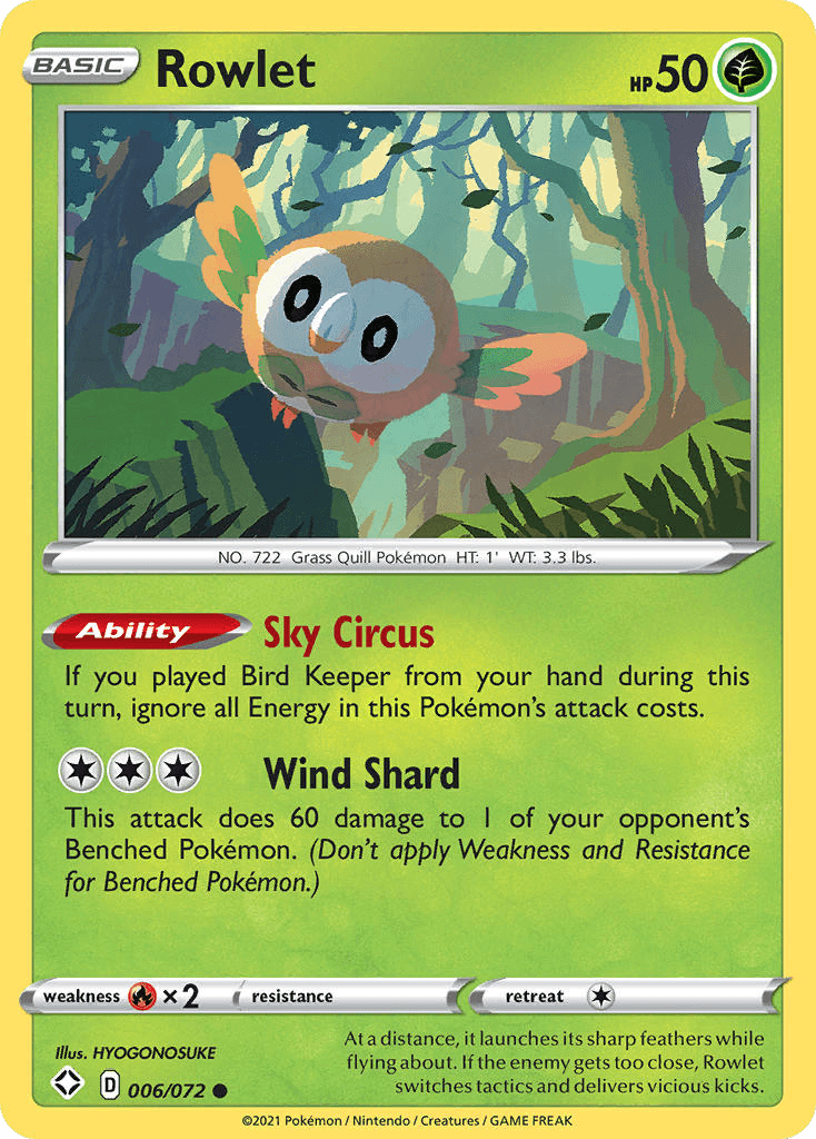 Rowlet: Shining Fates