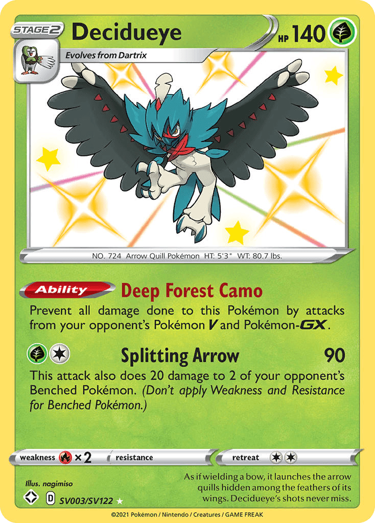 Decidueye: Shining Fates Shiny Vault