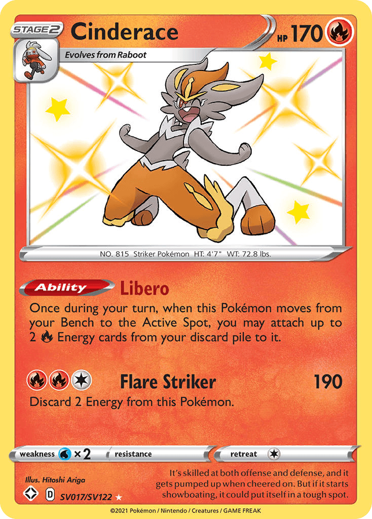 Cinderace: Shining Fates Shiny Vault