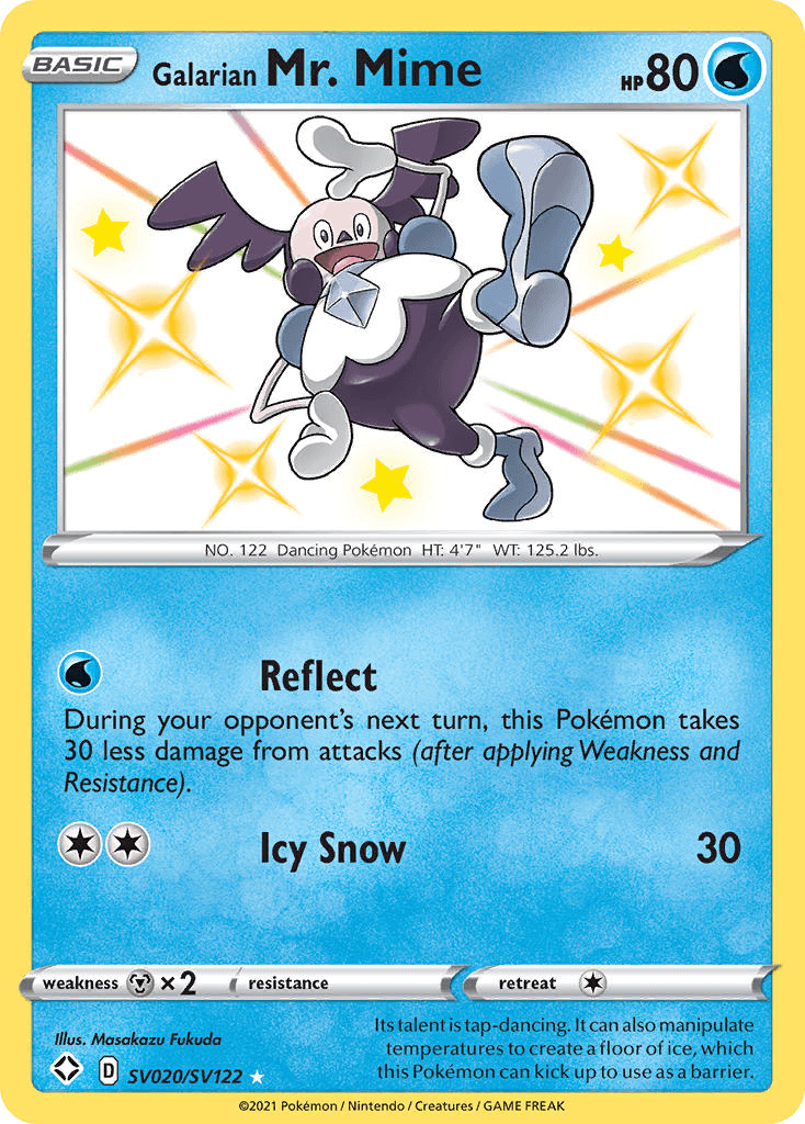 Galarian Mr. Mime: Shining Fates Shiny Vault