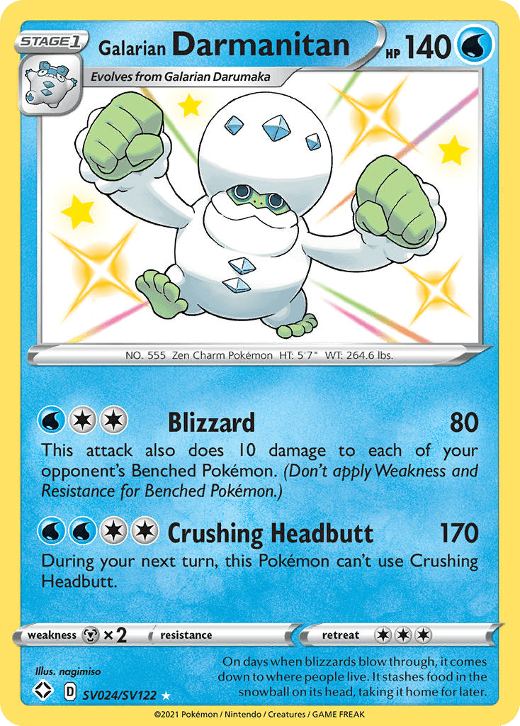 Galarian Darmanitan: Shining Fates Shiny Vault