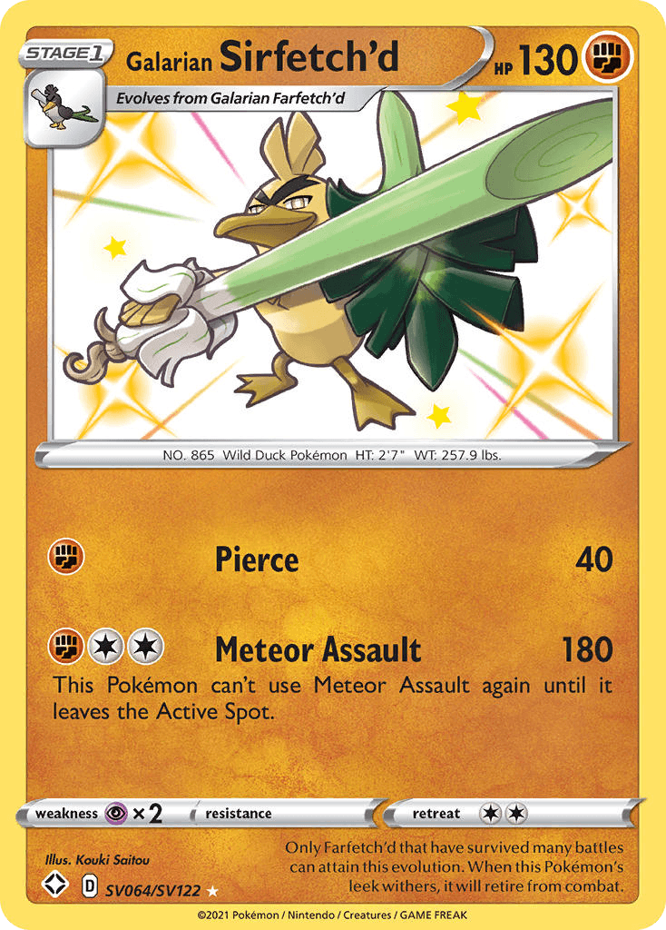 Galarian Sirfetch'd: Shining Fates Shiny Vault