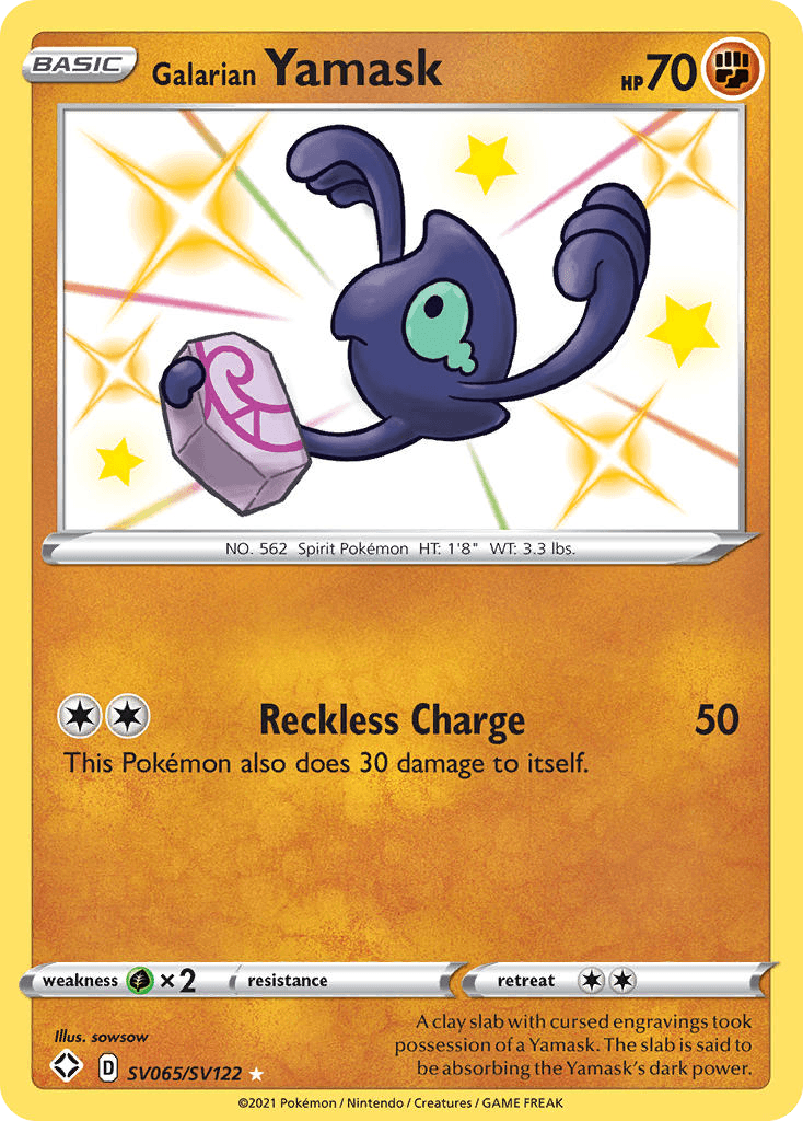 Galarian Yamask: Shining Fates Shiny Vault
