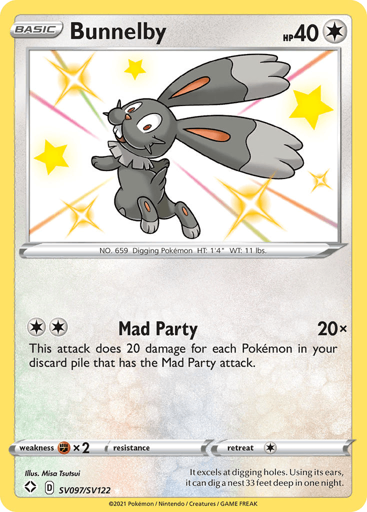 Bunnelby: Shining Fates Shiny Vault