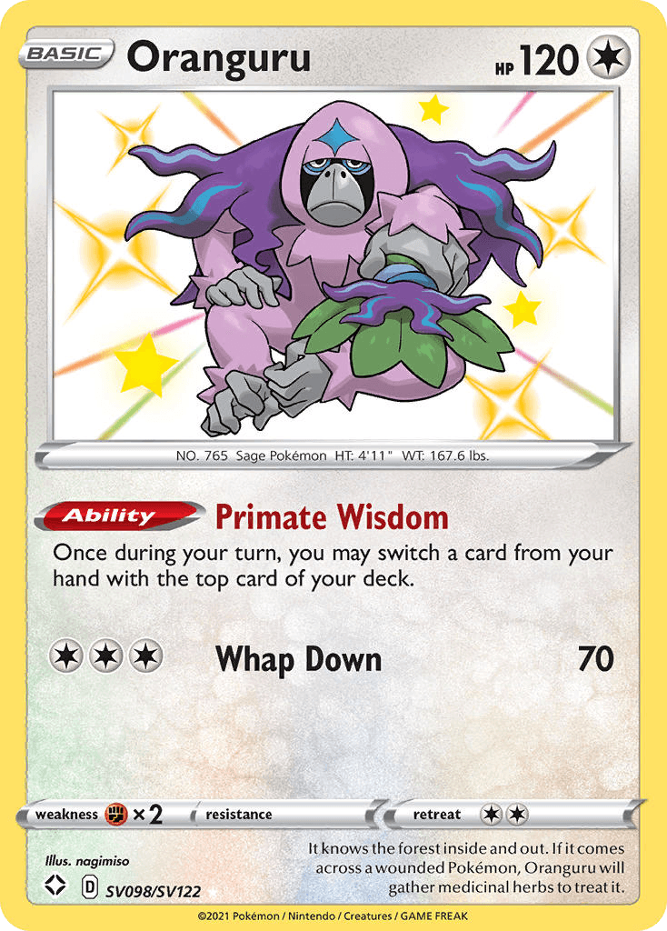 Oranguru: Shining Fates Shiny Vault