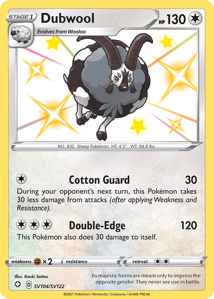 Dubwool: Shining Fates Shiny Vault