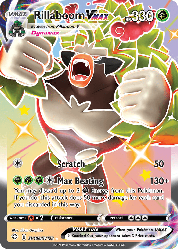 Rillaboom VMAX: Shining Fates Shiny Vault