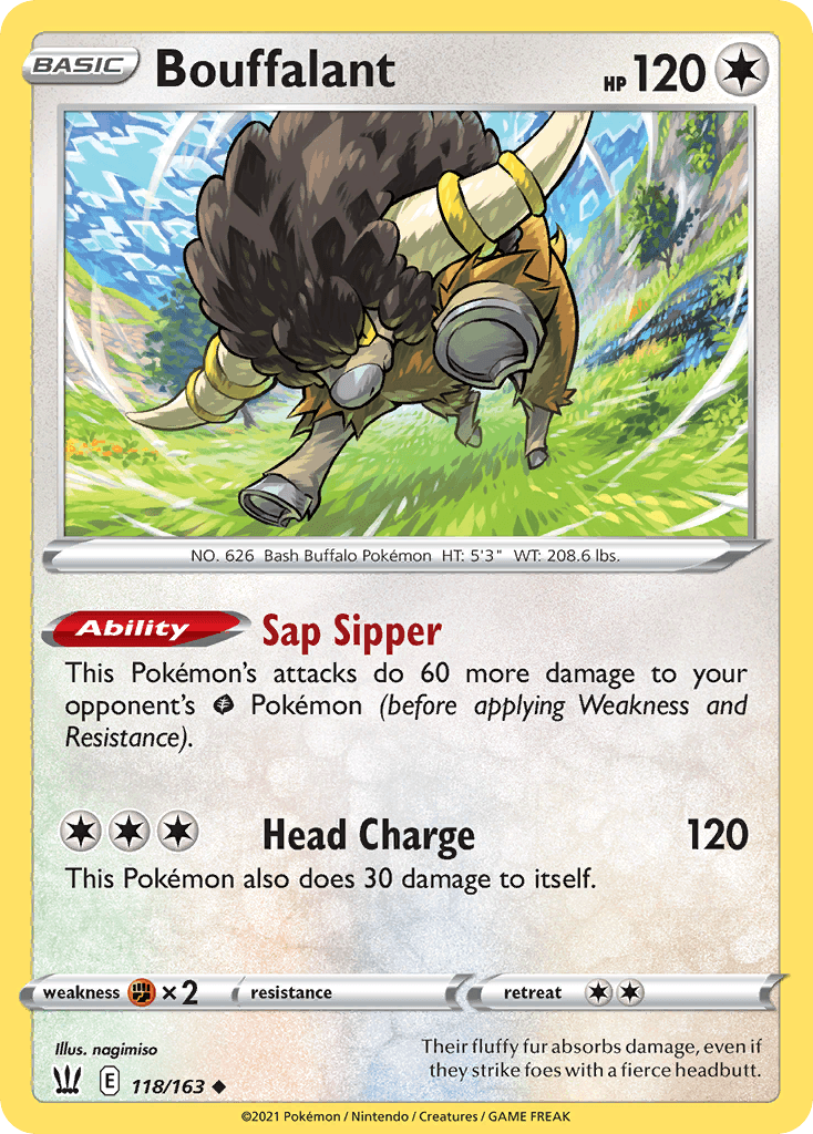 Bouffalant: Battle Styles
