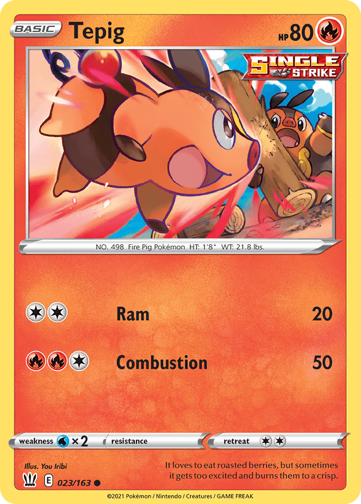 Tepig: Battle Styles