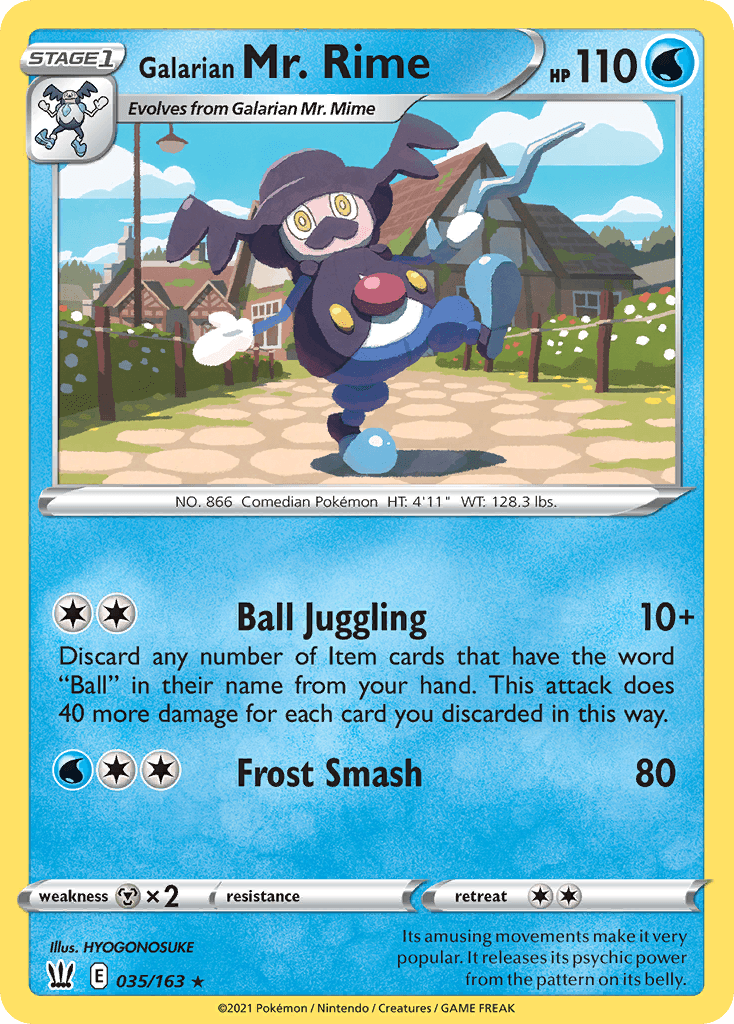 Galarian Mr. Rime: Battle Styles