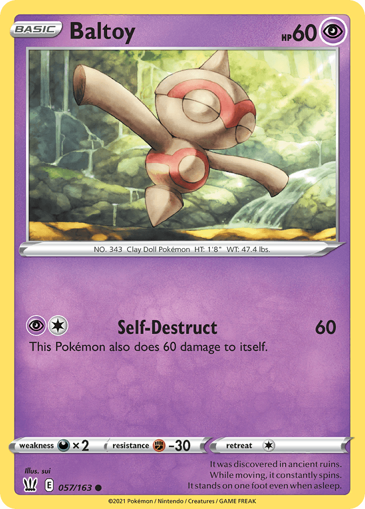 Baltoy: Battle Styles