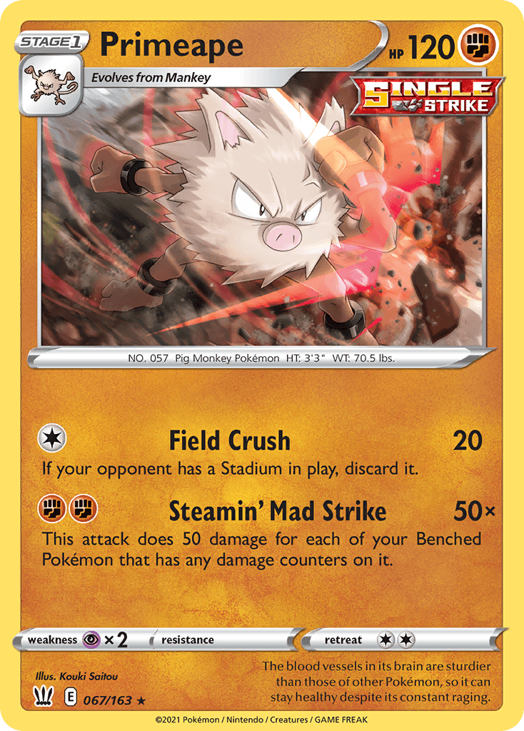 Primeape: Battle Styles