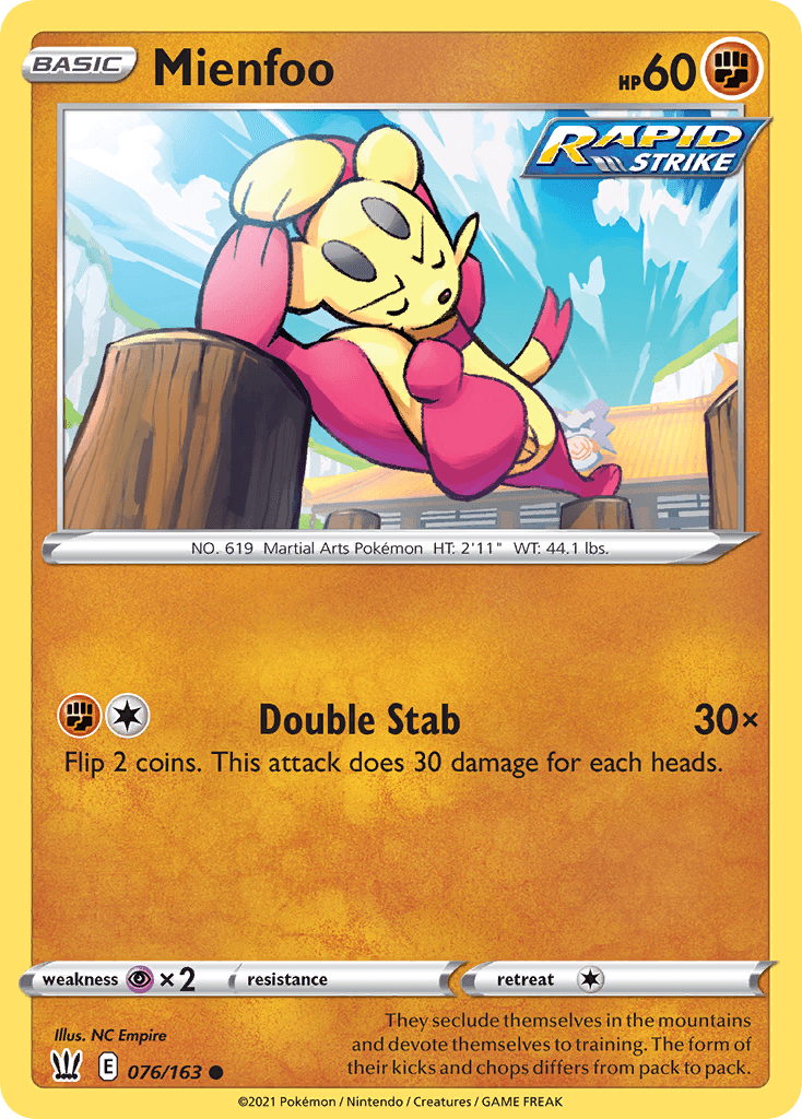 Mienfoo: Battle Styles