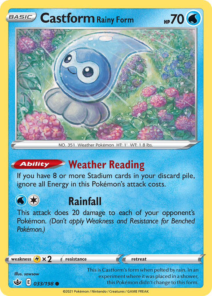 Castform Rainy Form: Chilling Reign