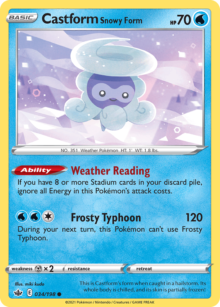 Castform Snowy Form: Chilling Reign