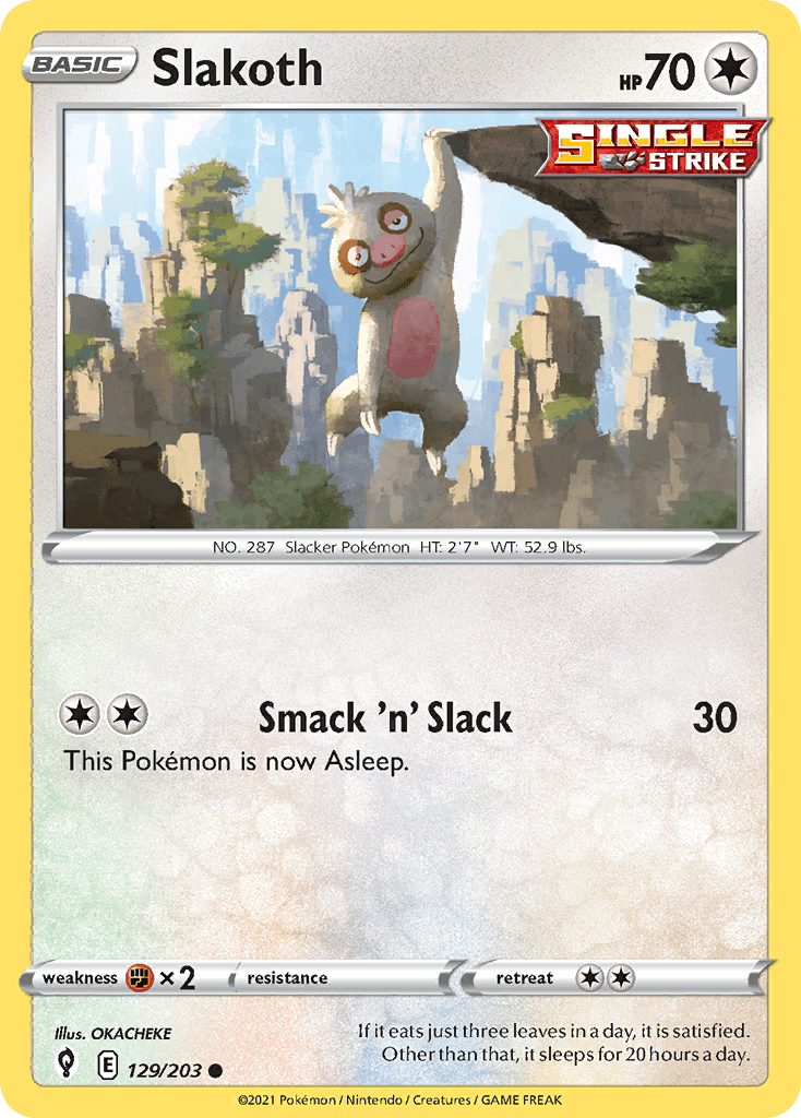 Slakoth: Evolving Skies