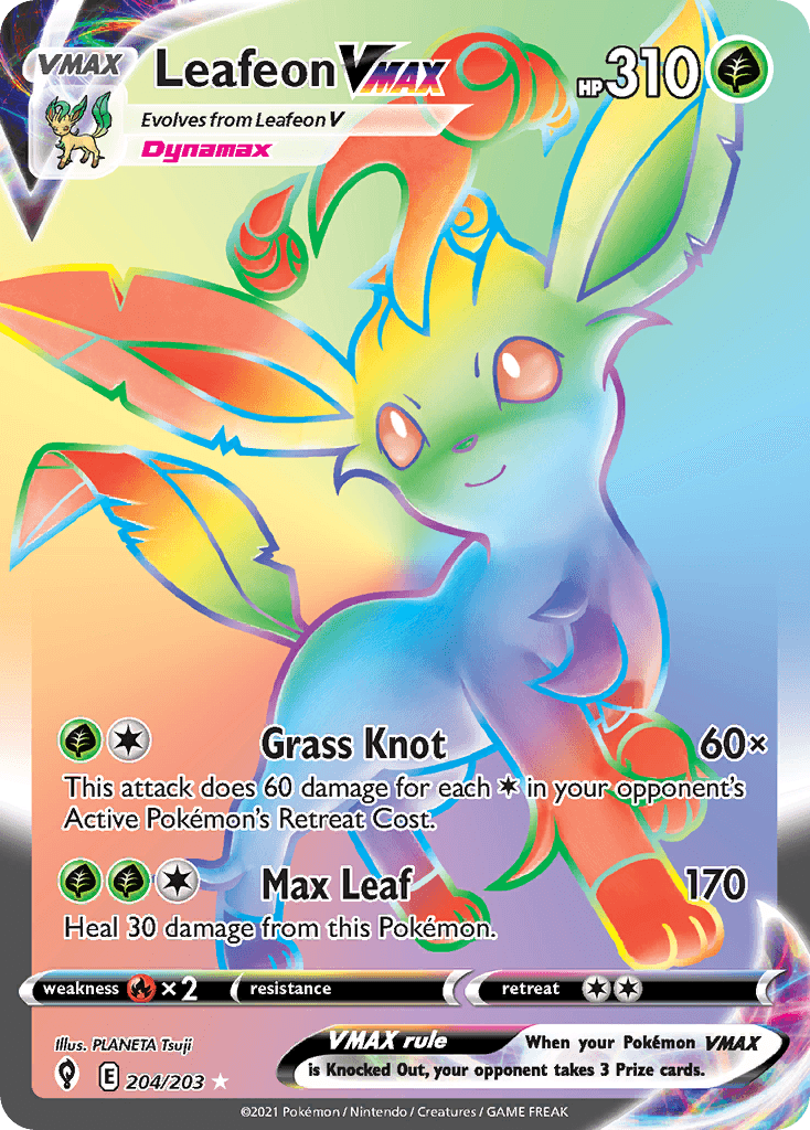 Leafeon VMAX: Evolving Skies