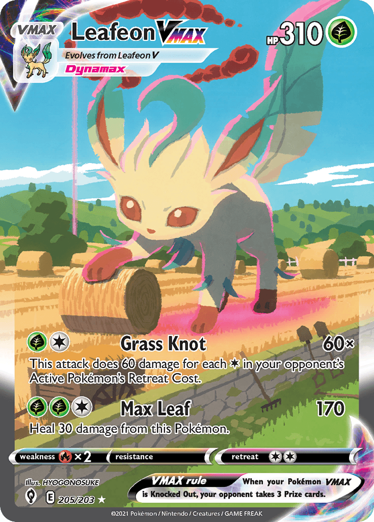 Leafeon VMAX: Evolving Skies