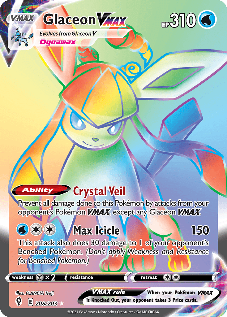 Glaceon VMAX: Evolving Skies